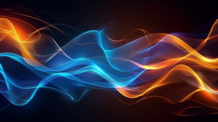 Fototapeta premium Vibrant Light Waves