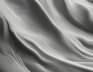Fototapeta premium Topographic background and texture, abstract monochrome image. 3D waves.