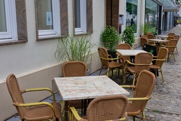 cafe tables and chairs