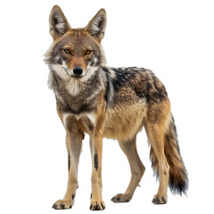 Fototapeta premium [Transparent Background PNG]A jackal stands on a white background