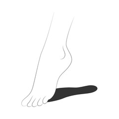 Human footprints and hands vector isolated set on white background. Foot prints of barefoot person. Human feet and hands.