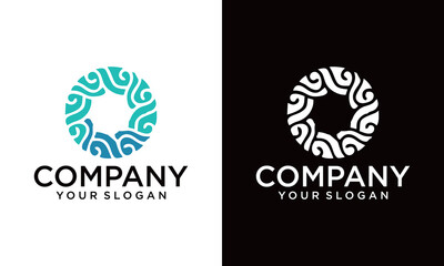 Abstract ornament logo icon vector design bundle. Elegant premium ornament vector logotype symbol.