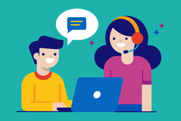 customer service vector illustration