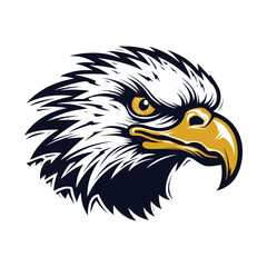 Obraz premium eagle head mascot on a white background.