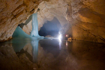 Eisriesenwelt in Werfen, largest Ice Cave in the world, Salzburg, Austria, Europe