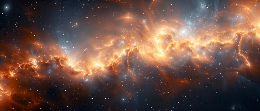 An epic and vibrant nebula. The colors are vivid and the details are sharp. The nebula is full of energy and life. It is a beautiful and awe-inspiring sight.