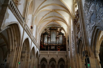 Sibiu Lutheran Cathedral inside view, Transylvania, Romania