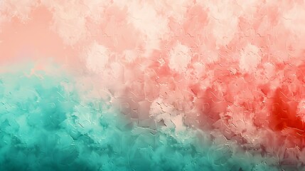 Fototapeta premium Gradient from mint to coral abstract shades digital backdrop