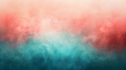 Fototapeta premium Gradient from dark turquoise to coral abstract colors
