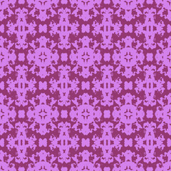 Blue and white watercolor ornament painted with watercolor on paper.