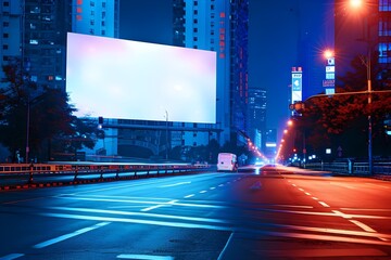 billboard in the city AI generative