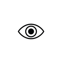 Eye icon sign flat. illustration