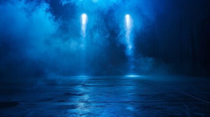 Fototapeta premium Smoky blue concept background