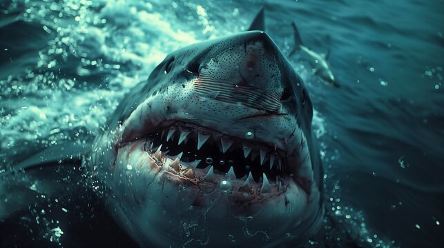 shark open mouth deep teeth wide best closeup rugged book professional evil intent princess sharp slightly buck toothed