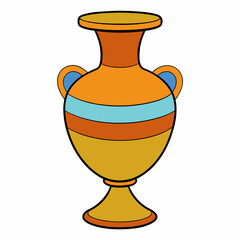 vase vector illustration on  white background