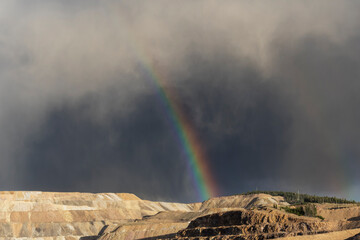 Rainbow over a Gold Mine