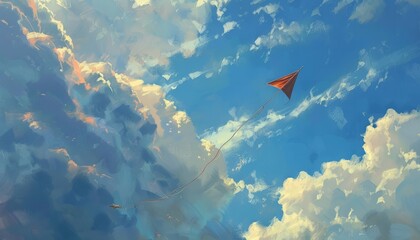 Obraz premium Graceful Soaring: The Majestic Flight of a Kite - Psalm 7:4