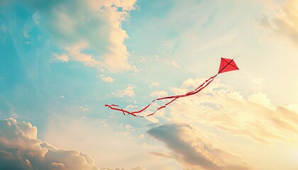 Embracing Freedom: A Majestic Kite Dancing in the Sky
