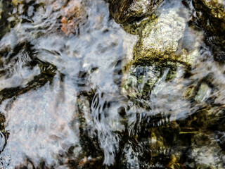 stone in water makes wonderful abstractions