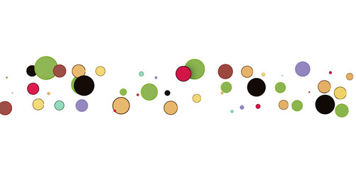  Multicolored confetti on white