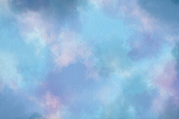 plantilla artística, abstracta,  de acuarela,  azul, morado, celeste, blanco, pastel, con textura, húmeda, gradiente, difuminada, mezclada, disolver, vacio, para diseño, web, redes, digital, humo