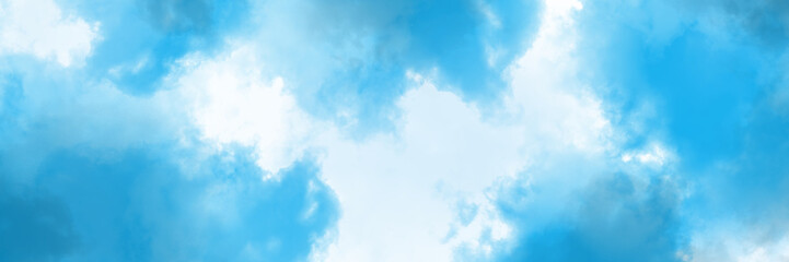 plantilla artística, abstracta,  de acuarela,  azul, turquesa, celeste, blanco, pastel, con textura, húmeda, gradiente, difuminada, mezclada, disolver, vacio, para diseño, web, redes, digital, humo