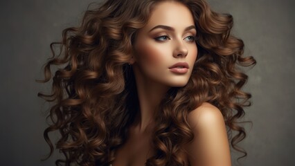 Fototapeta premium Blonde woman model wearing trendy clothes and makeup, model in trendy dress, photoshoot