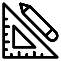 ruler line icon vector illustration isolated on white background