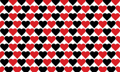 Heart Shape Seamless Pattern. Vector Ilustration