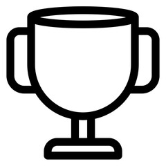 trophy line icon vector illustration isolated on white background