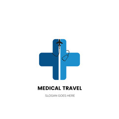 Medical Travel logo design,Vector design