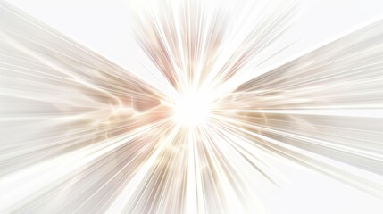 Pulsating energy waves with a bright glow on a white background