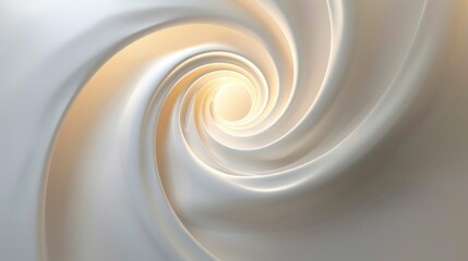 Fototapeta premium Swirling light energy creating a vortex effect on a white background