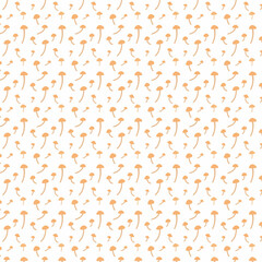 Background with mushrooms autumn decoration.