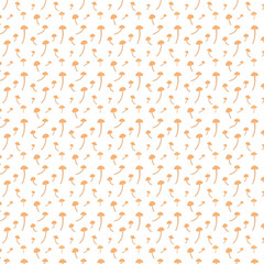 Background with mushrooms autumn decoration.