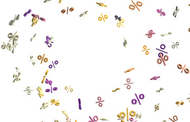 percent sign percentage icon interest rate