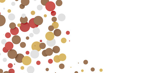  Multicolored confetti on white