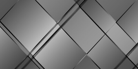 Vector Modern white and gray technology concept diamond triangle geometric gradient line background. white and grey gradient color geometric backdrop design cube pattern background for website banner.