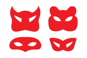 Fototapeta premium superhero mask vector element