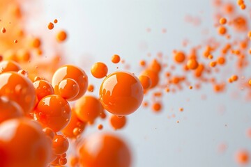 Floating orange balls