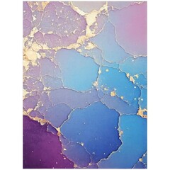 blue violet with gold marble background
