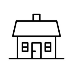 Home icon. Suburban home minimalist design