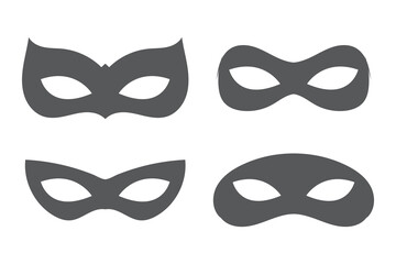 Mask superhero silhouette
