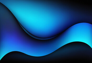 Obraz premium Blue and black gradient background