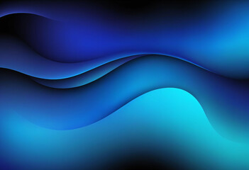 Obraz premium Blue and black gradient background