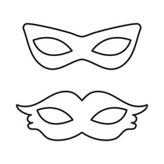 Superhero mask design. Mask vector design.