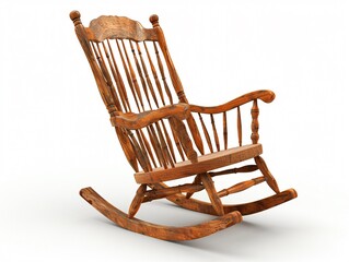 Rocking chair wooden seat