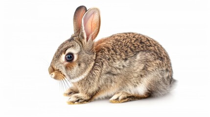 Obraz premium A Rabbit on a white Background.