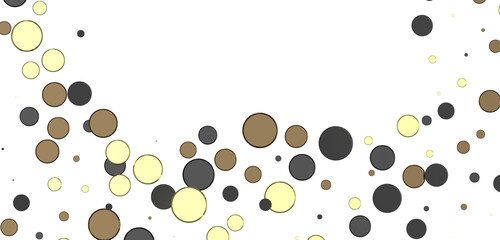 Cascading Celebration: Striking 3D Illustration Showcasing an Abundance of gold Confetti