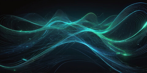 Abstract Fractal Background With Lines